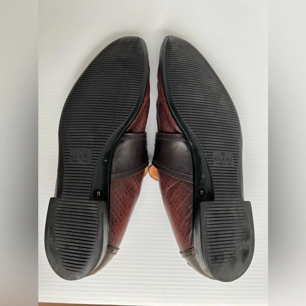 Gucci Brown Leather Loafer size 11
